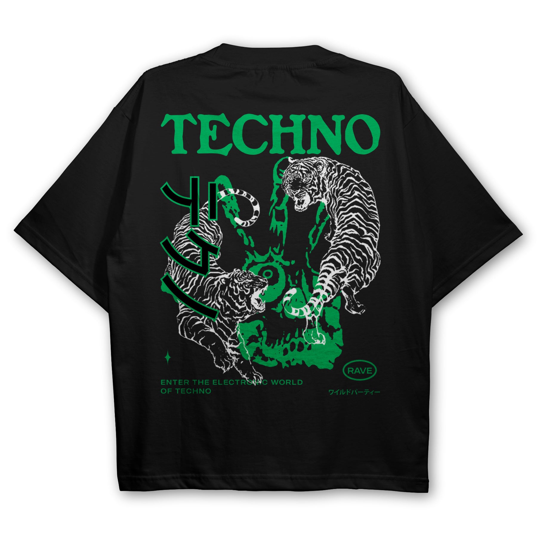 Techno Tiger Oversized T-Shirt