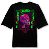 Skull Techno Oversized Backpatch T-Shirt