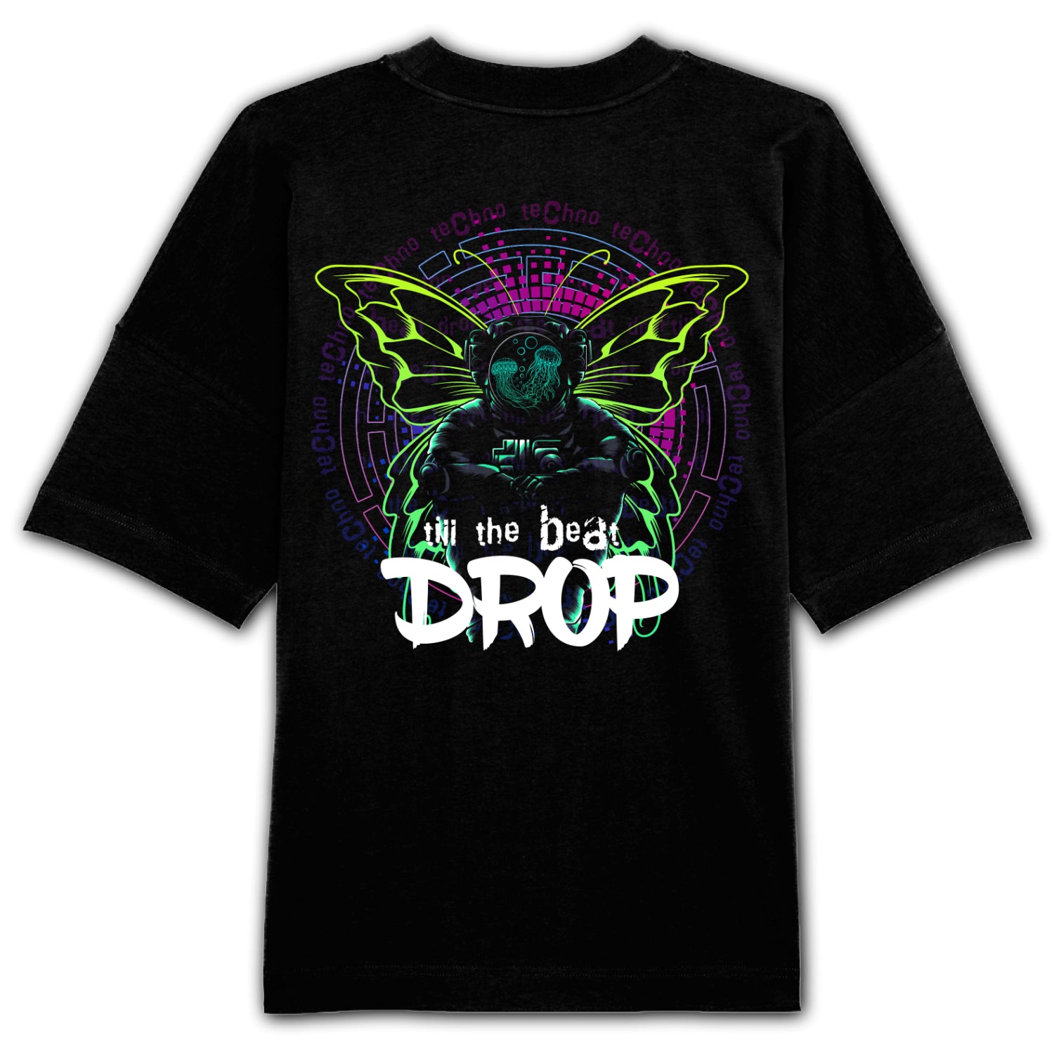 Drop Oversized Back Patch T-Shirt