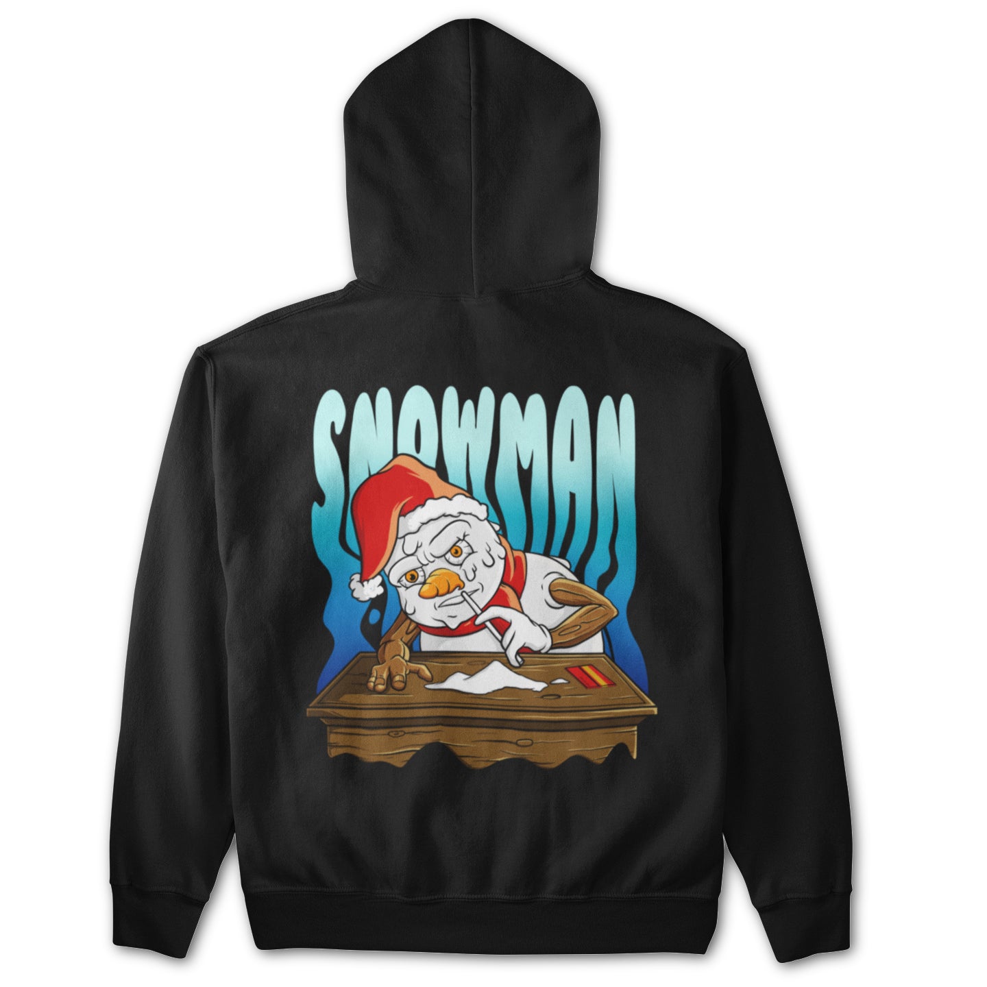 Snowman back patch hoodie unisex