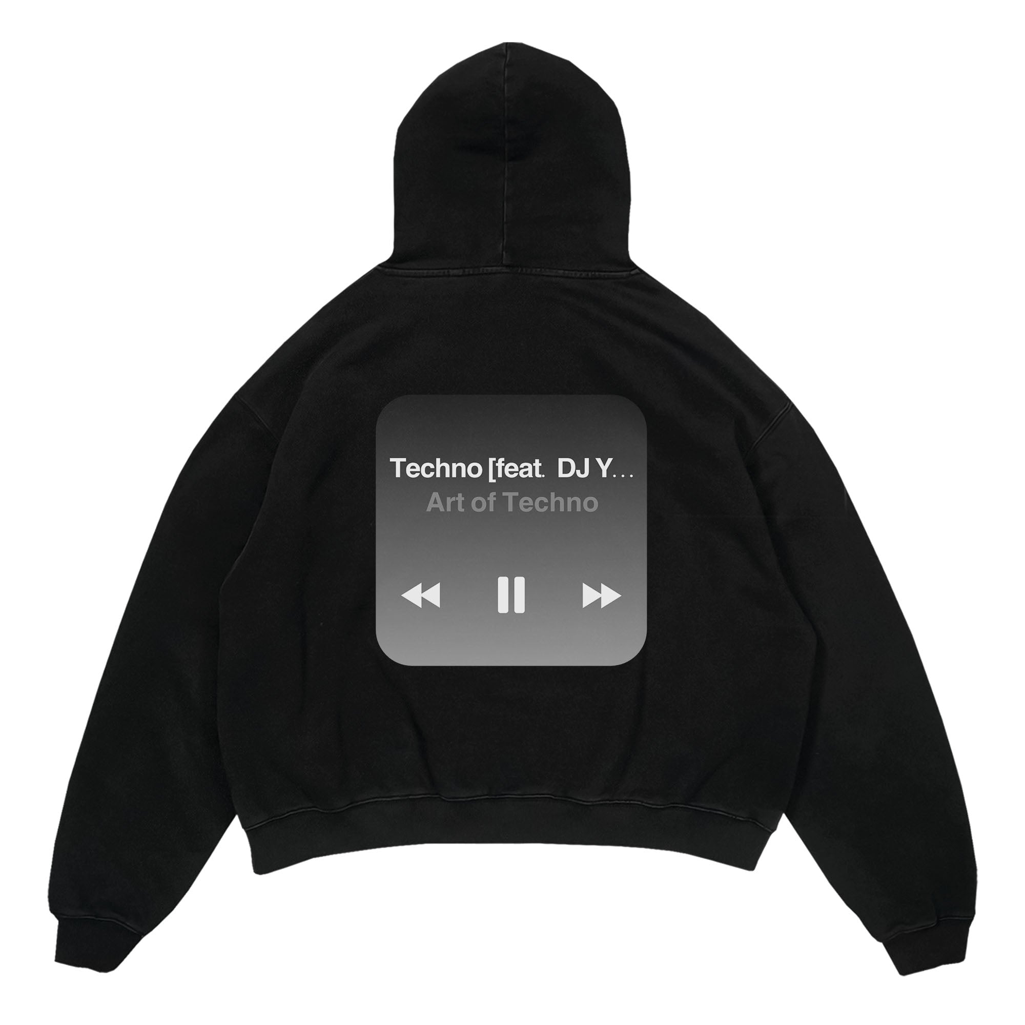 Techno Track ID Oversized Hoodie