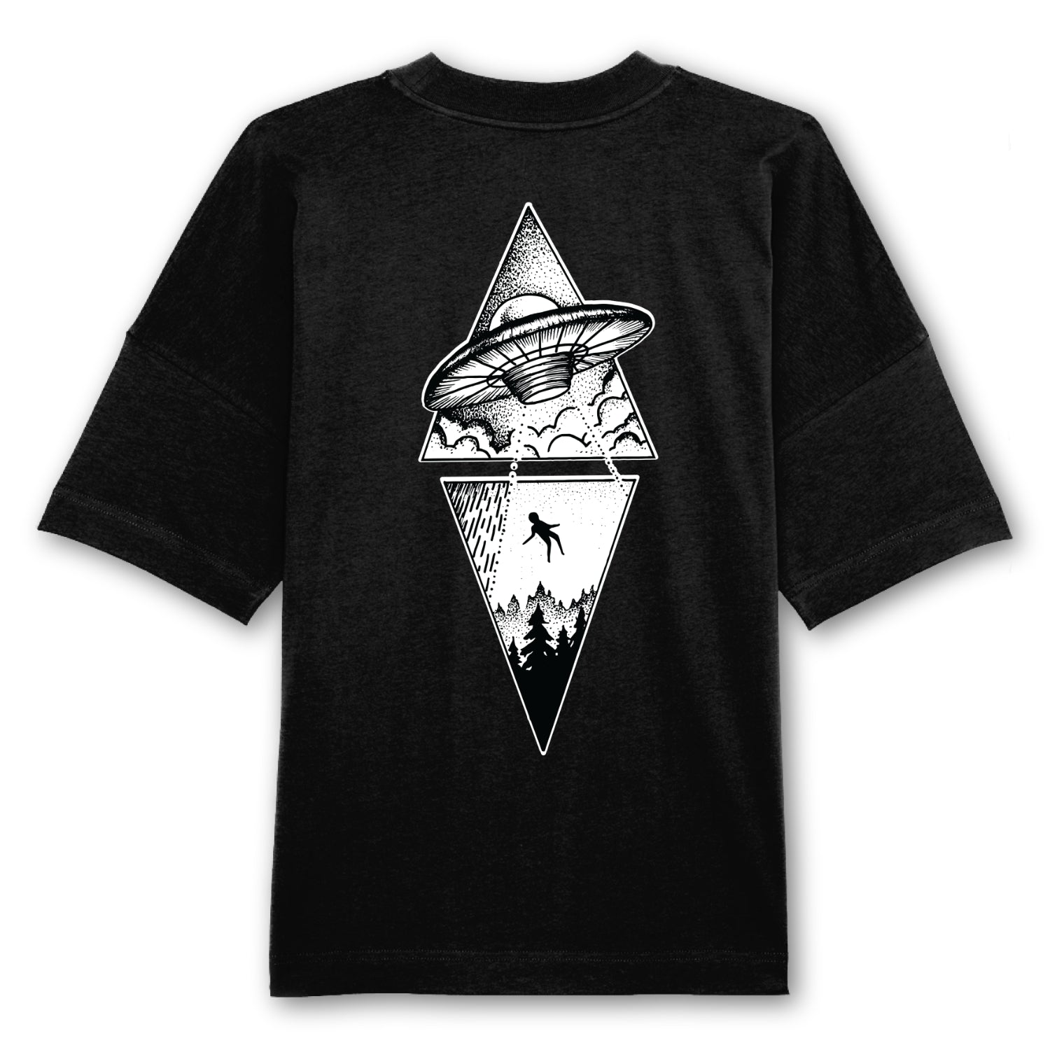 UFO Oversized Back Patch T-Shirt