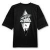 Camiseta extragrande con parche trasero UFO