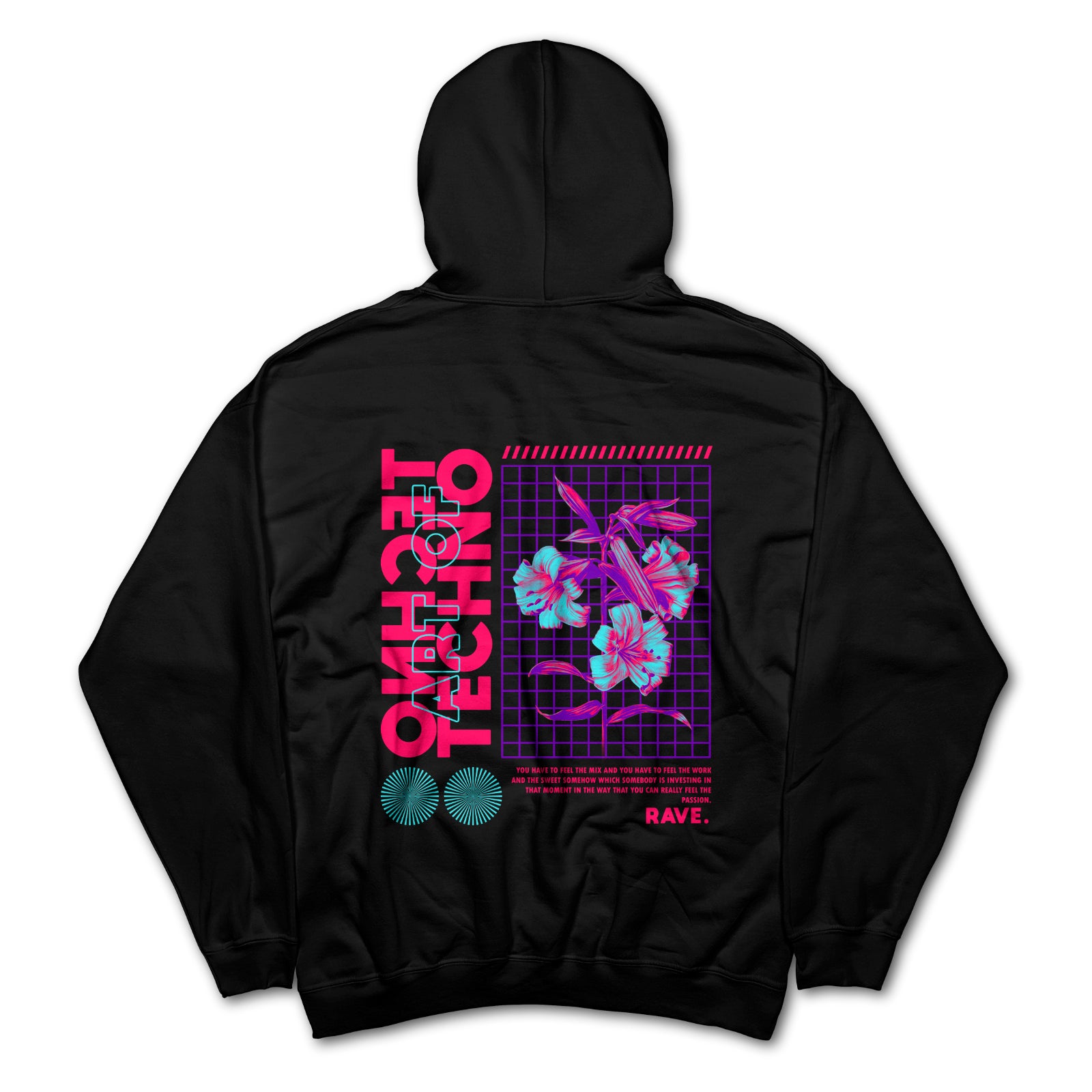 Neon Flowers Hoodie