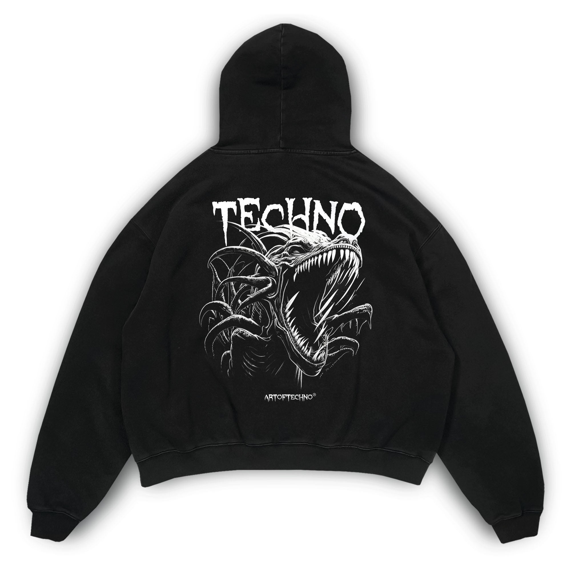 Techno Deep Alien Oversized Hoodie