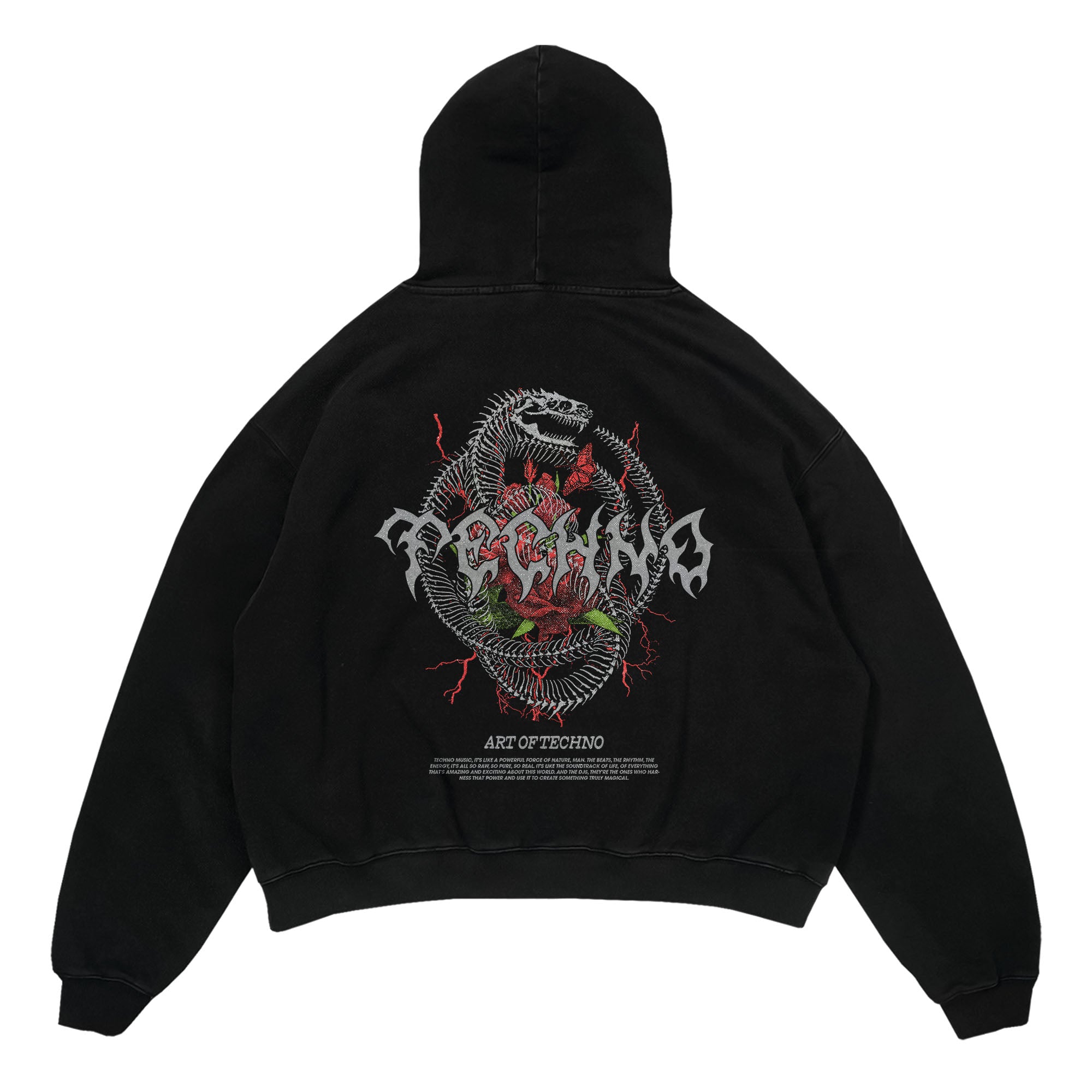 Techno Serpent Oversized Hoodie