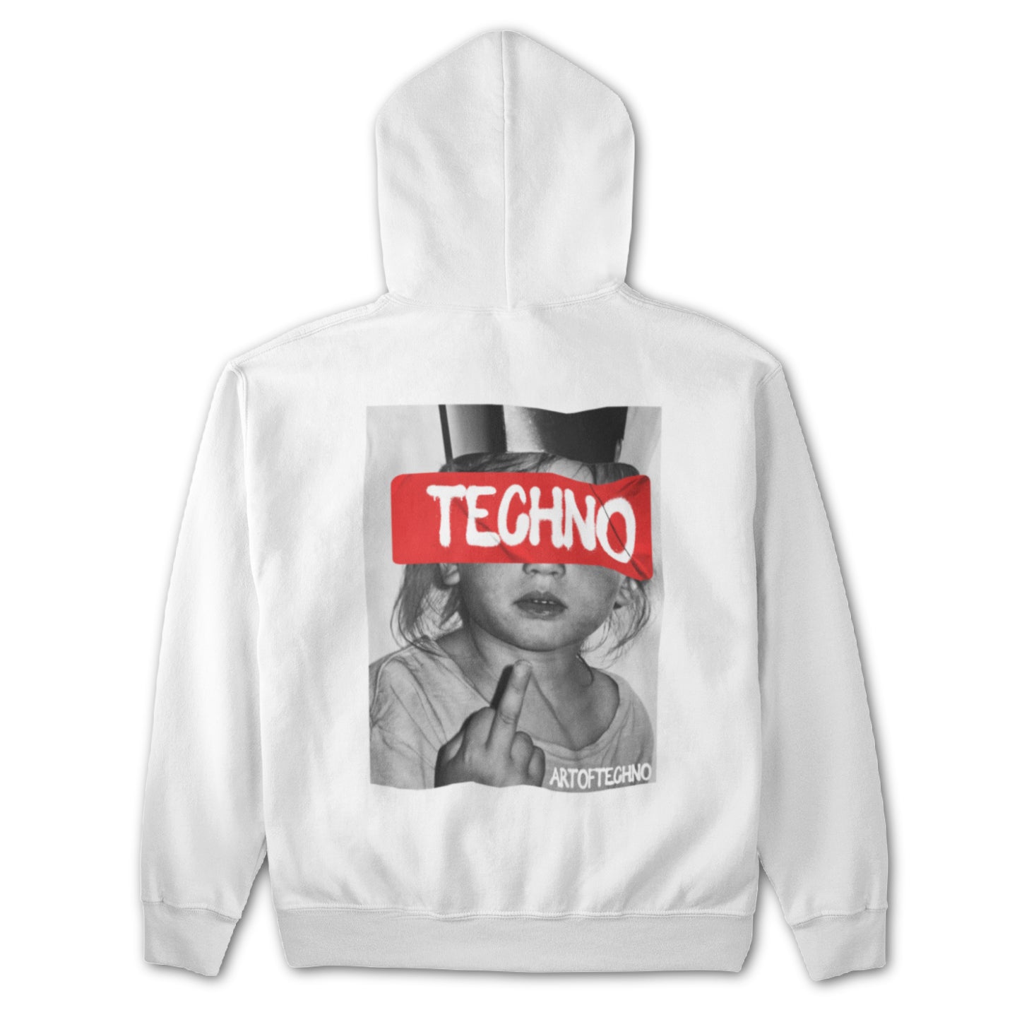 Techno Princess back patch hoodie