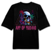 Camiseta extragrande con parche trasero 420 Skull