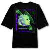 Neon Mind Blow Oversized Back Patch T-Shirt