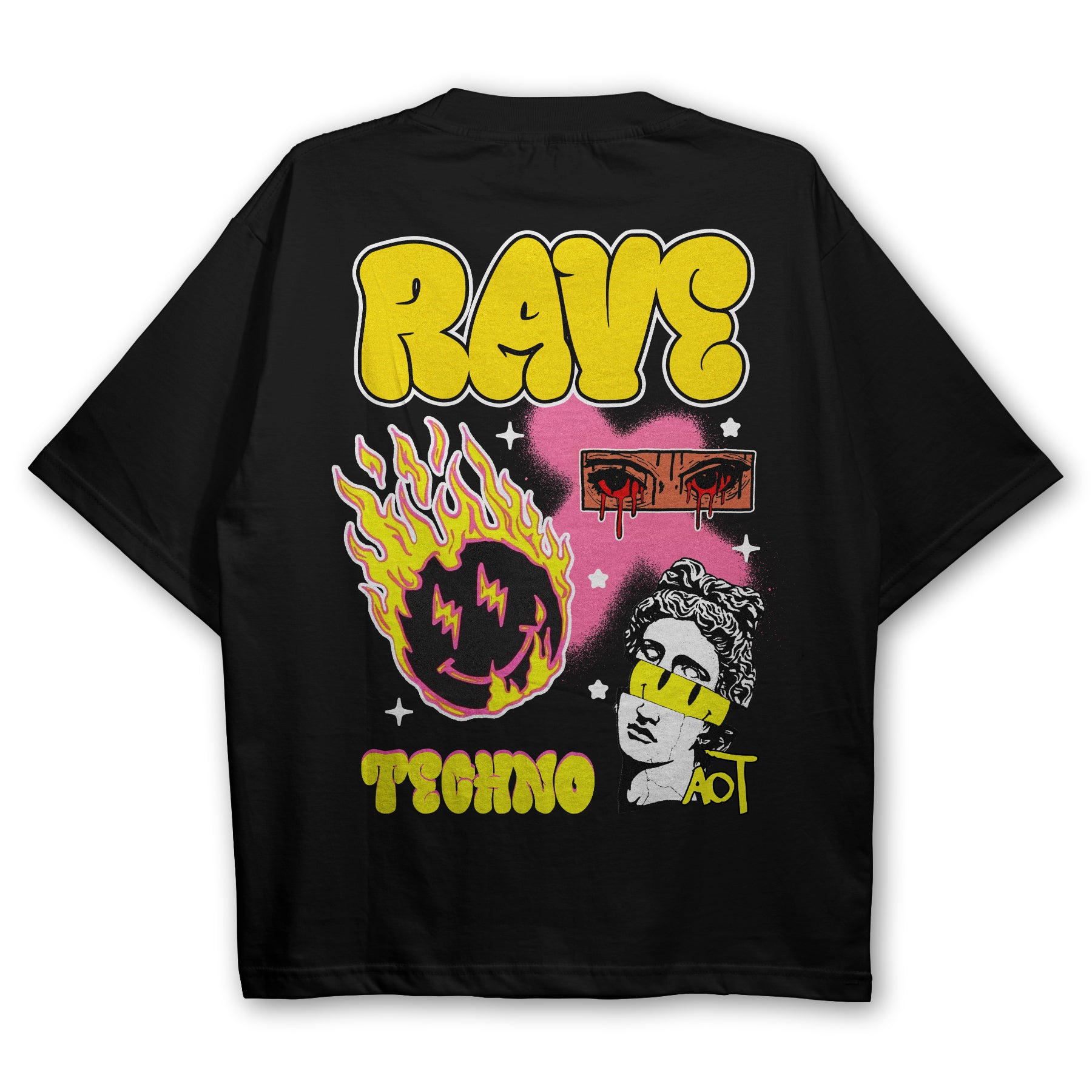 Rave Art Oversized T-Shirt