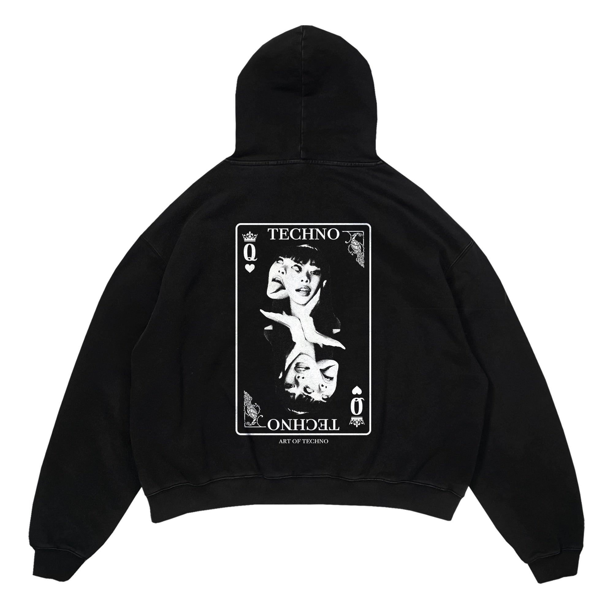 Sudadera extragrande Tech no Luck