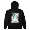 Techno Is Freedom Backpatch Unisex Hoodie