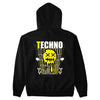 Techno Smiley Backpatch Unisex Hoodie