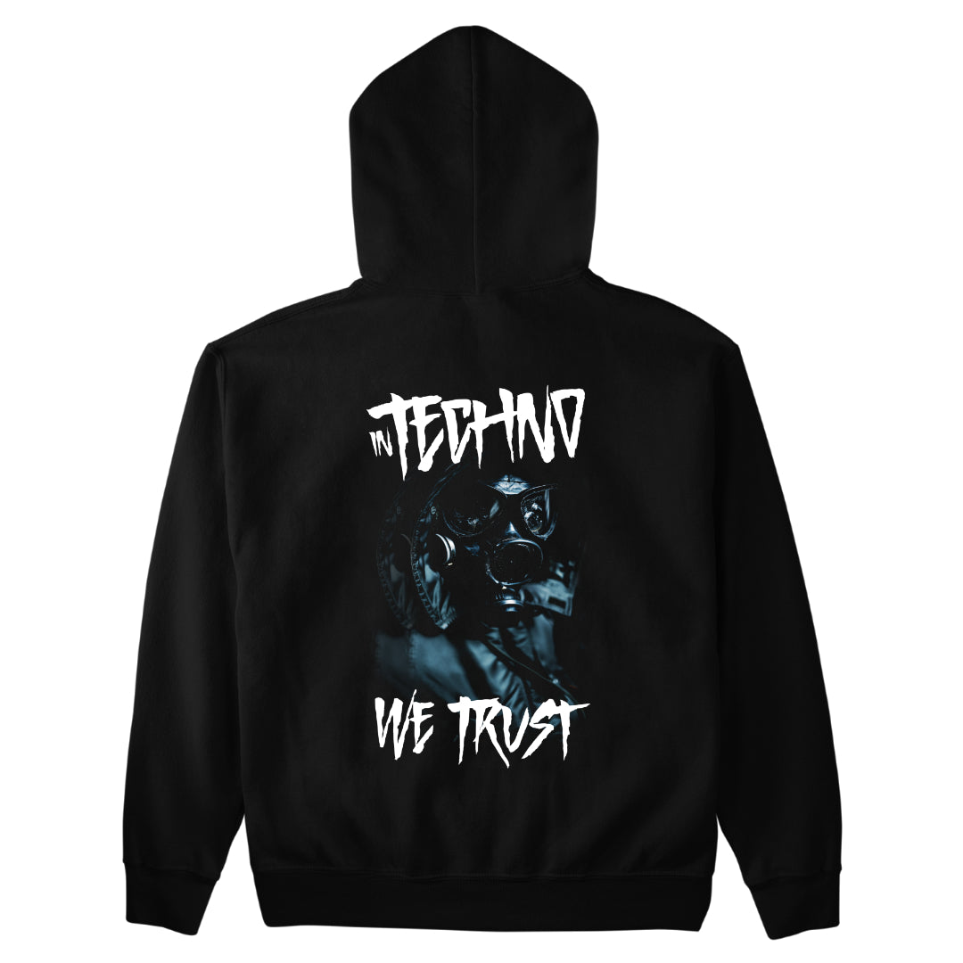 In Techno We Trust Backpatch Unisex Hoodie